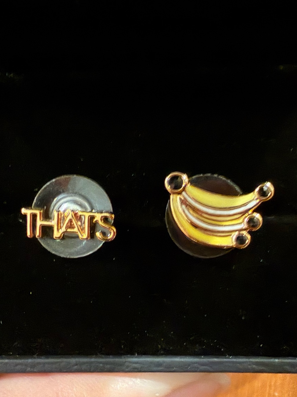 kate spade Gold Tone "THATS Bananas" Studs